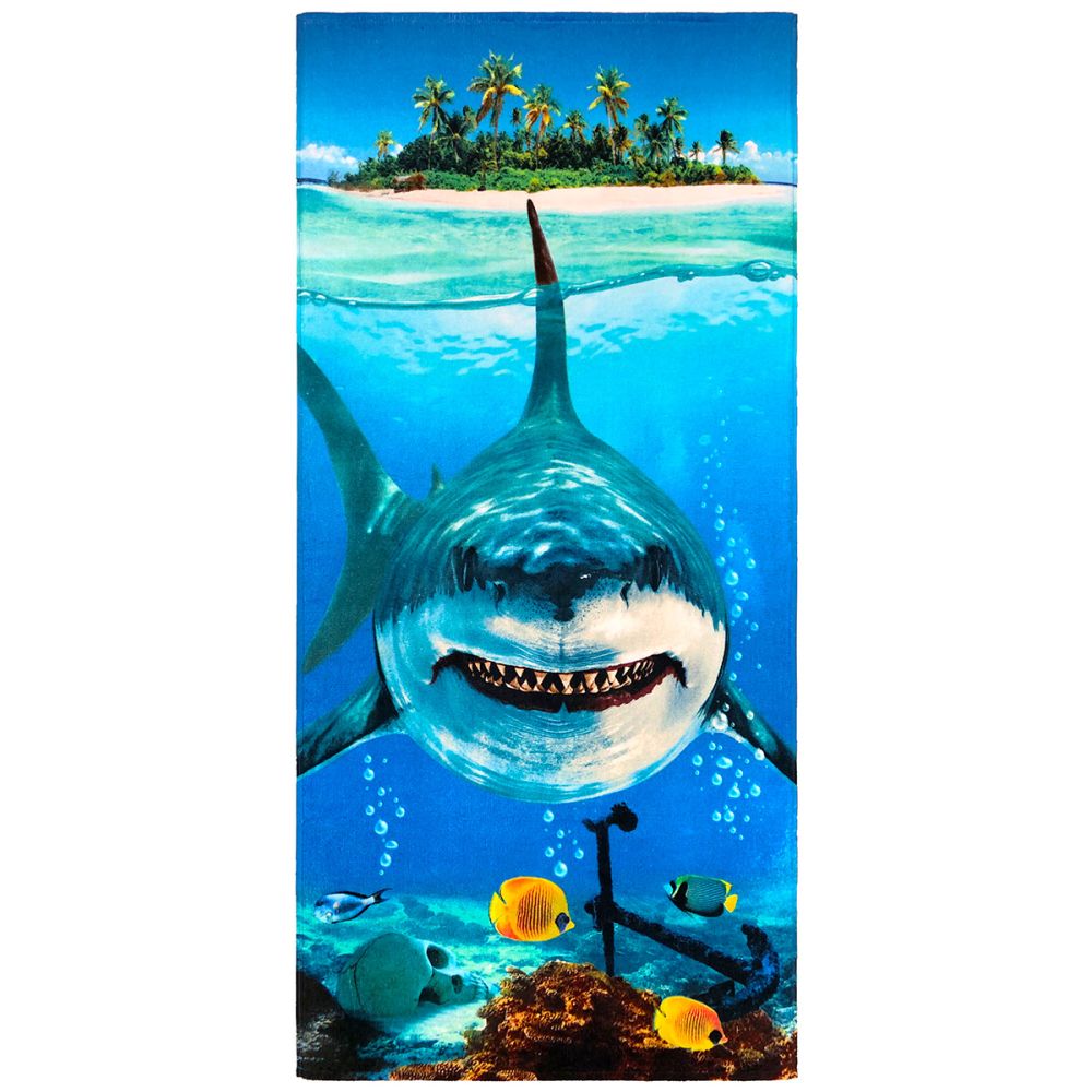 30x60 Big Shark Fiber Reactive Beach Towel